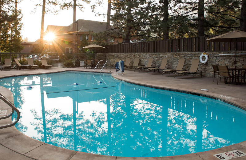 Outdoor pool at Holiday Inn Express at Lake Tahoe.