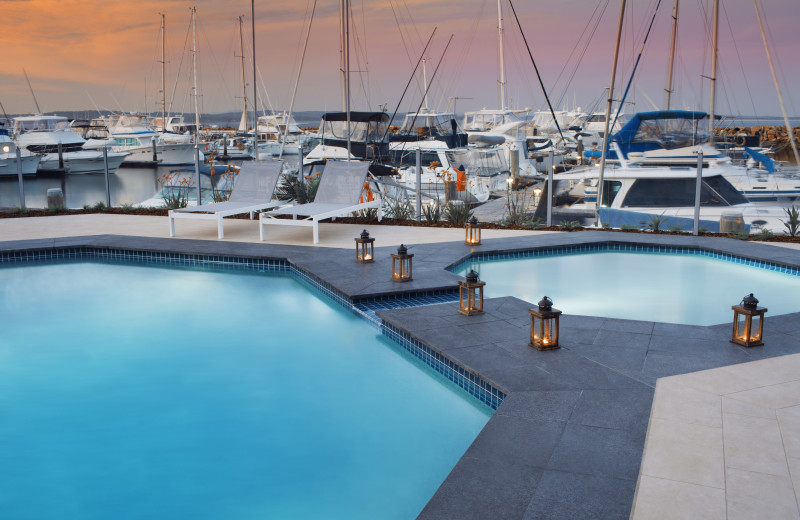 Outdoor pool at Peppers Anchorage Resort.