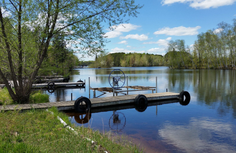 Docks at Birch Island Resort.