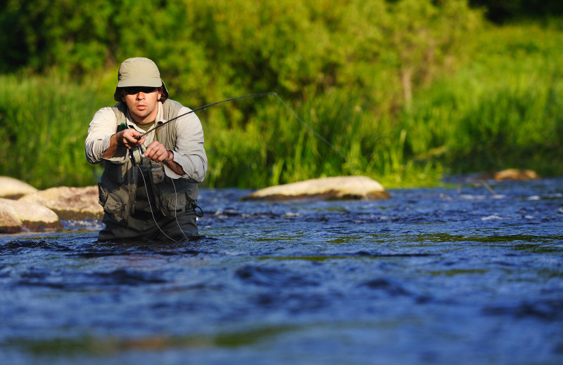 Fishing near White Glove Luxury Cabins.