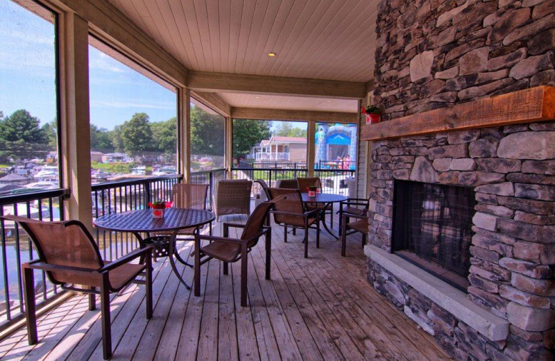 Deck at Great Blue Resorts- Shamrock Bay Resort.