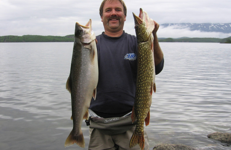 Fishing at King Salmon Lodge.