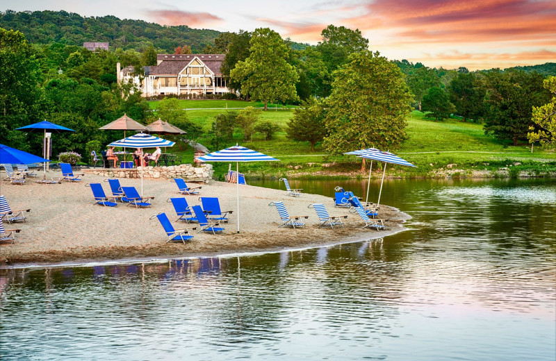 Beach at Big Cedar Lodge.