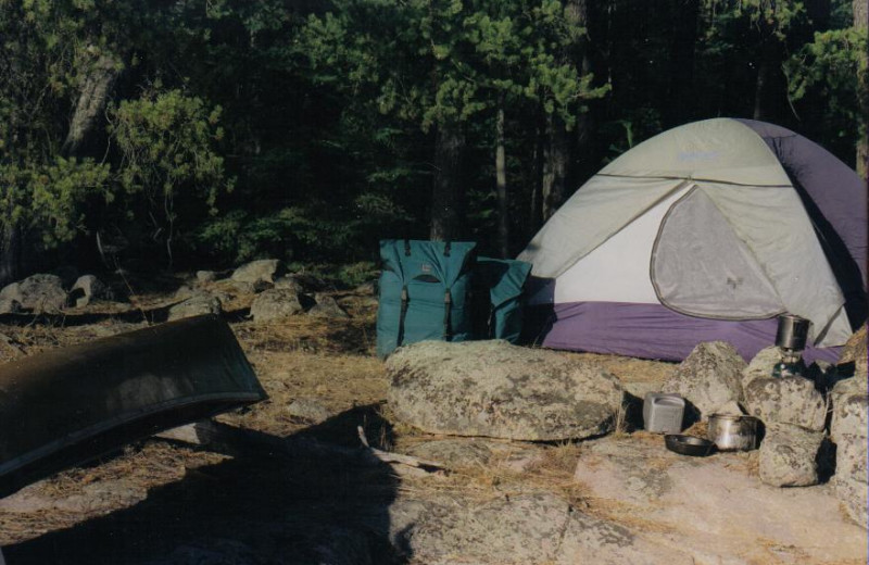 Camping at Lodge of Whispering Pines.