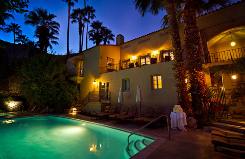 Outdoor pool at The Willows Historic Palm Springs Inn.