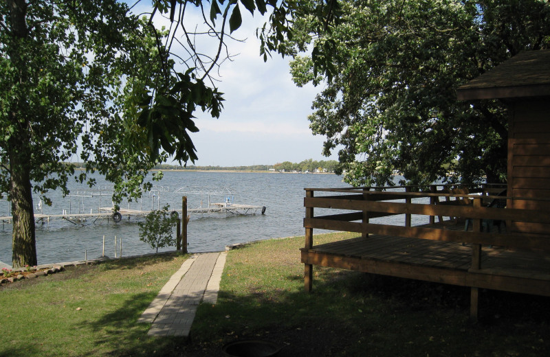 Lake view at Shady Rest Resort.