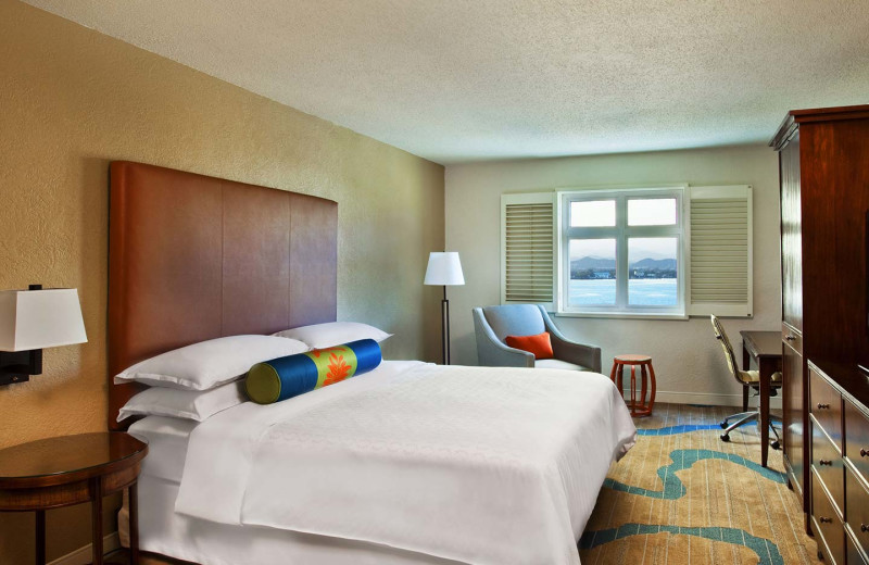 Guest room at Sheraton Old San Juan Hotel & Casino.