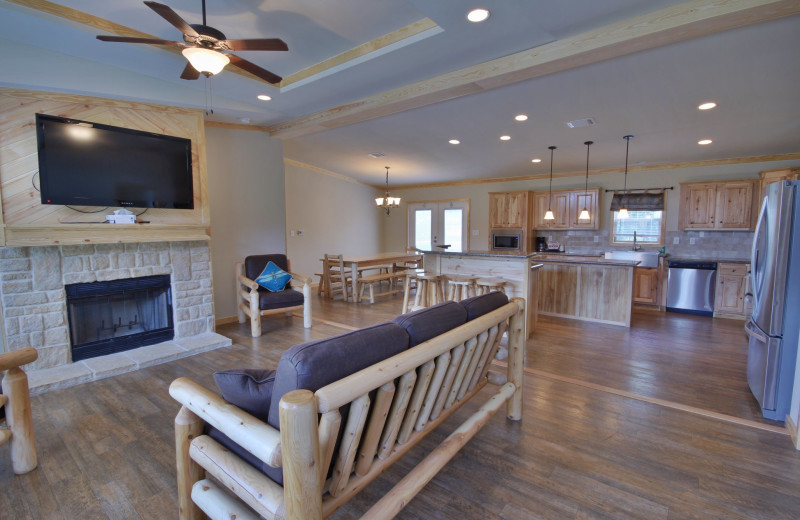 Cottage interior at Yogi Bear's Jellystone Park™ Camp-Resort Hill Country.