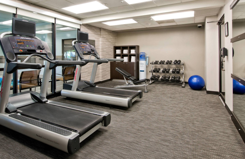 Fitness room at Courtyard Charlotte Ballantyne.