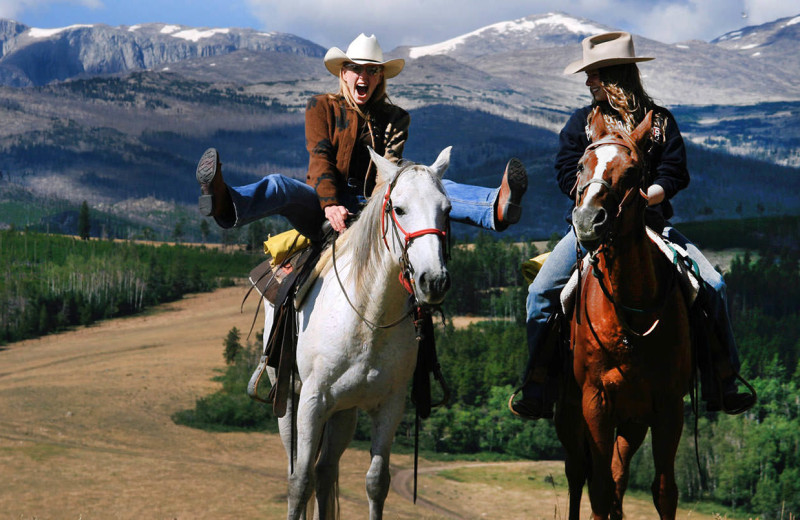 Horseaback riding at Paradise Guest Ranch.