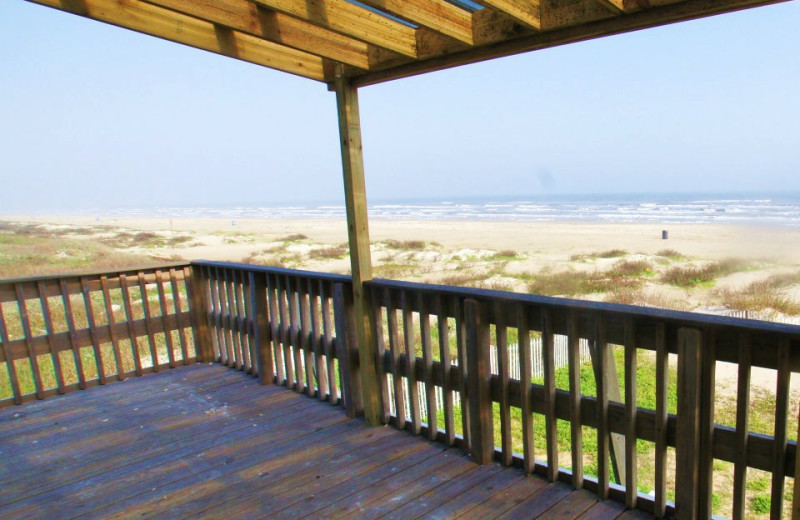Vacation rental deck at Ryson Vacation Rentals.