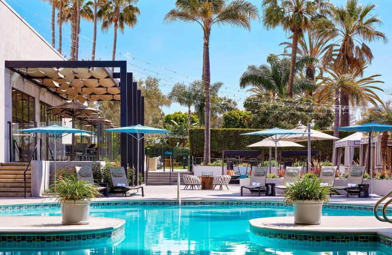 Outdoor pool at Torrance Marriott South Bay.