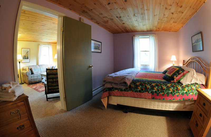 Guest room at Keene Valley Lodge.