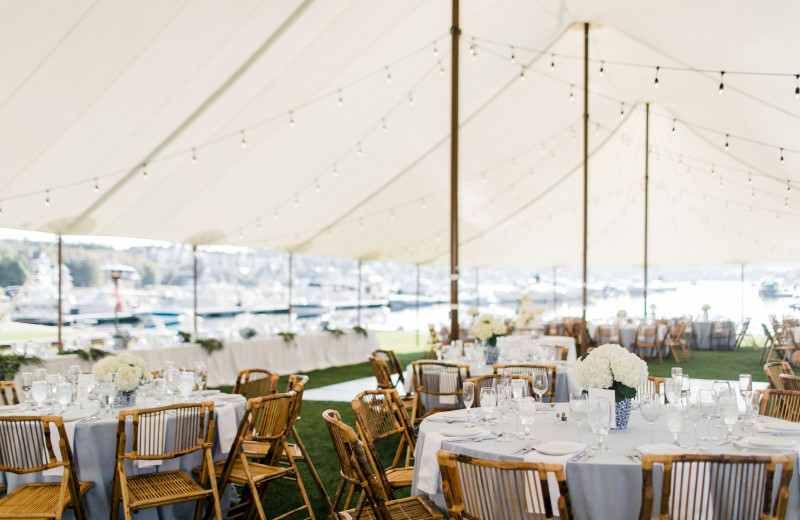 Tent reception at Bay Harbor Village Hotel & Conference Center.