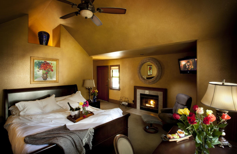 Guest room at Applewood Inn, Restaurant and Spa.