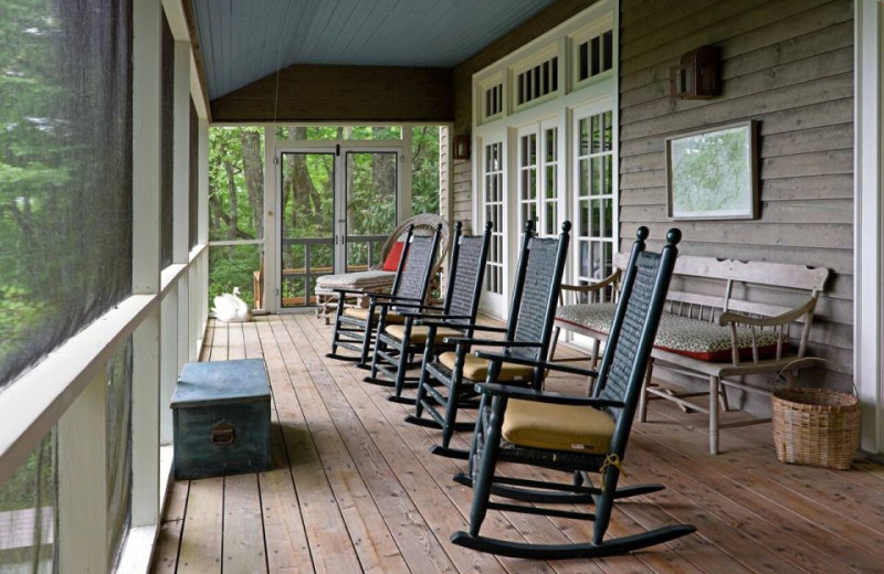 Rental porch at Chambers Realty & Vacation Rentals.