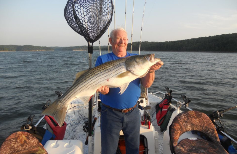 Fishing at Beaver Lake Lodge.