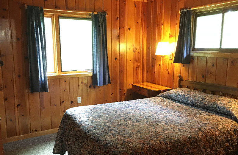 Cabin interior at Golden Eagle Lodge.