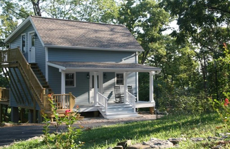 Luxury 2 Bedroom 2 Bath Cottage. Full kitchen, private deck with Hot tub overlooking the woods.