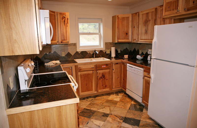 Guest kitchen at Fawn Valley Inn.