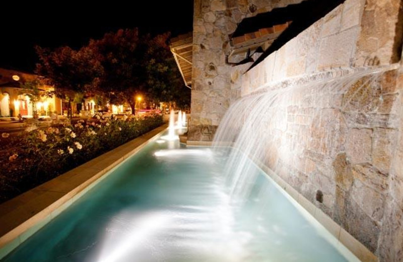 Spa fountain at Villagio Inn and Spa.