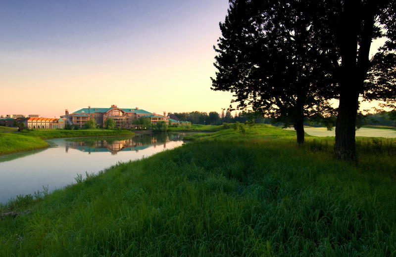 Exterior view of Turning Stone Resort Casino.