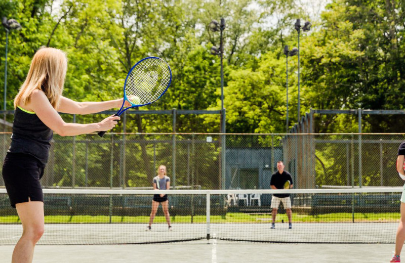 Tennis court at Oglebay Resort and Conference Center.