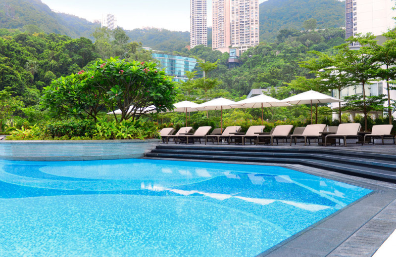 Outdoor pool at JW Marriott Hotel Hong Kong.