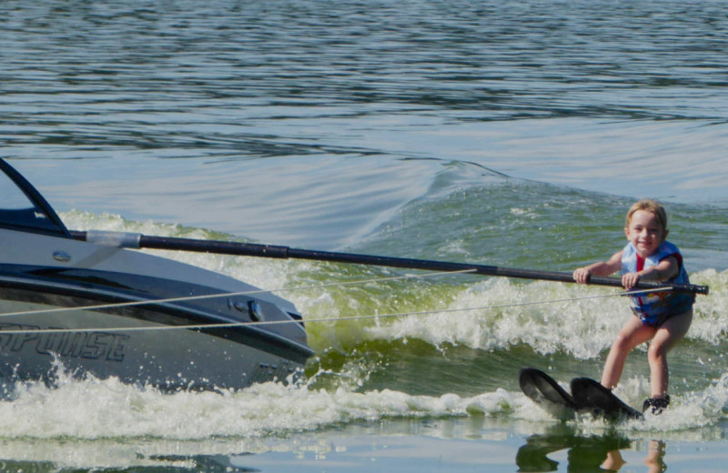 Water skiing at Idle Hours Resort.