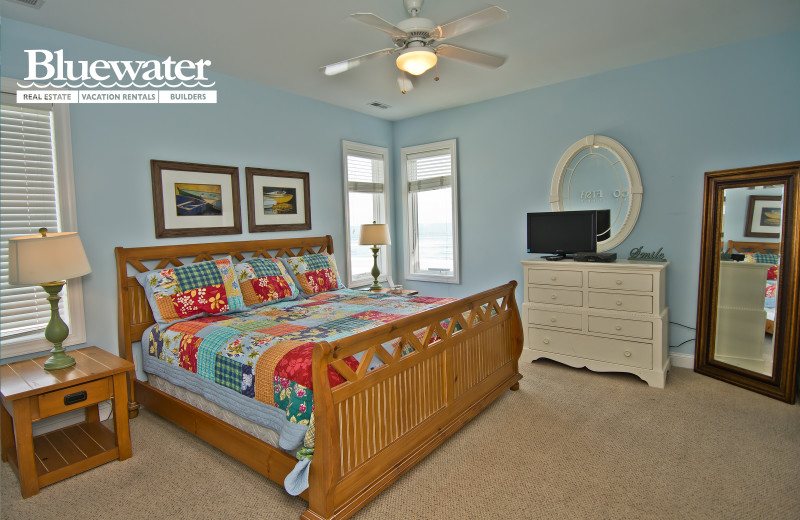 Rental bedroom at Bluewater Real Estate.