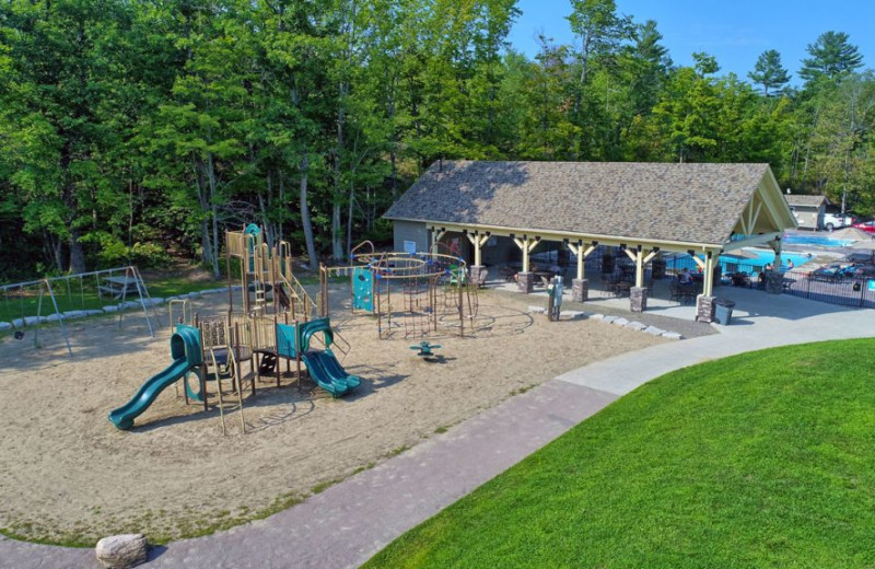 Kids playground at Great Blue Resorts- Lantern Bay Resort.