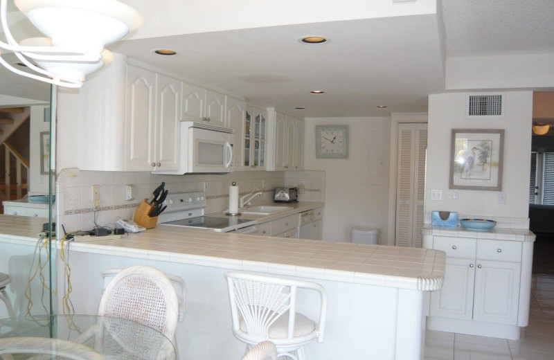 Rental kitchen at Keys Holiday Rentals, Inc.