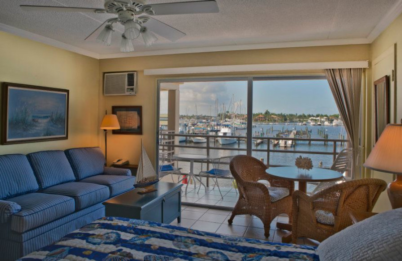 Guest room at Cove Inn on Naples Bay.