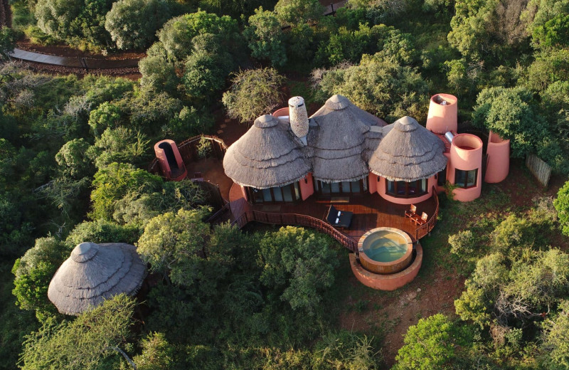 Aerial view of Thanda Private Game Reserve.