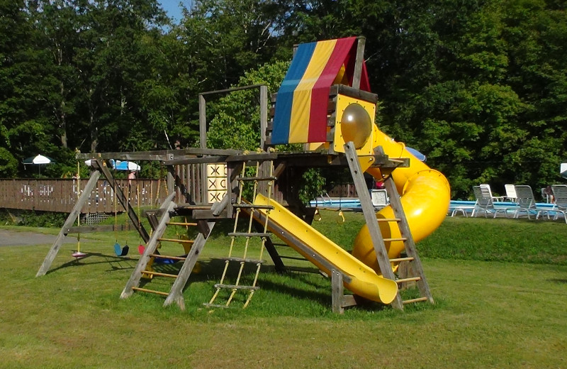 Kid's playground at Crystal Brook Resort.