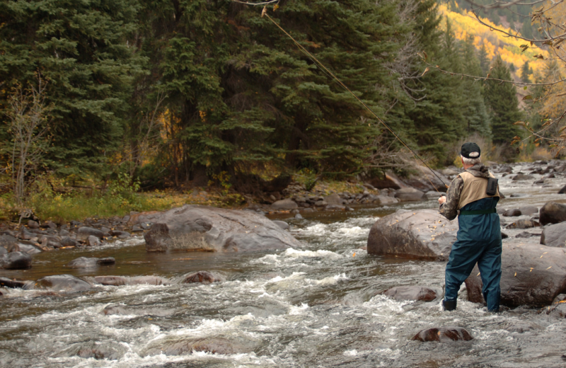 Fishing at The Glen Eden Resort.