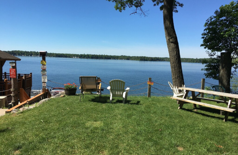 Lake view at Lake Cabins Resort.