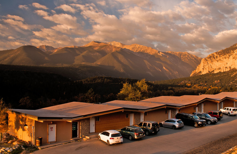 Exterior view of Mt. Princeton Hot Springs Resort.