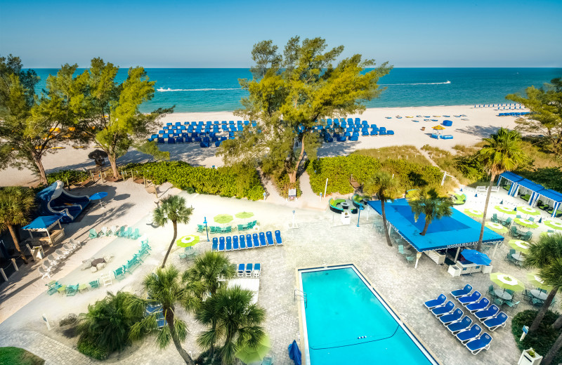 Beach view at TradeWinds Island Grand.