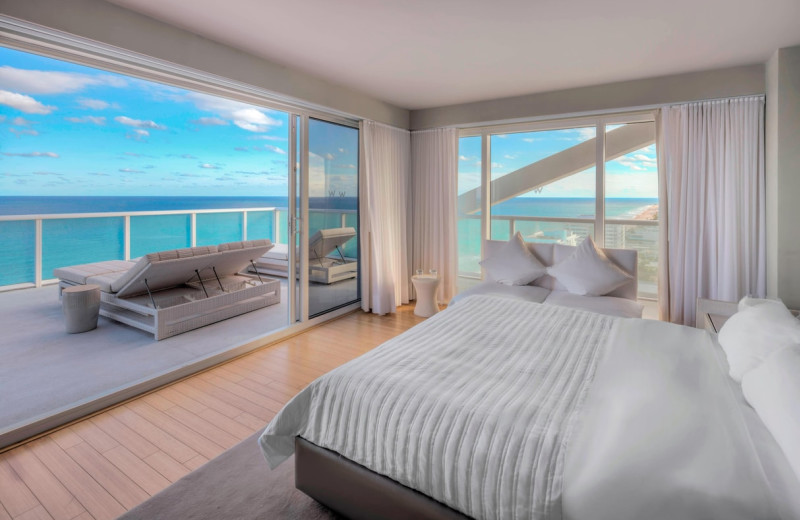 Guest room at W Fort Lauderdale.