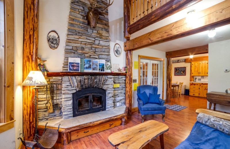 Rental living room at Mt. Baker Lodging.