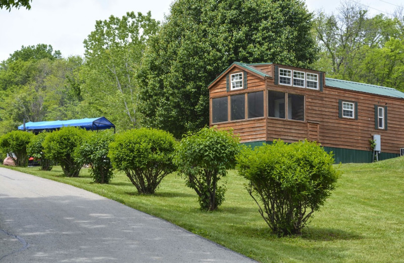 Cabin exterior at Basswood Country Resort.