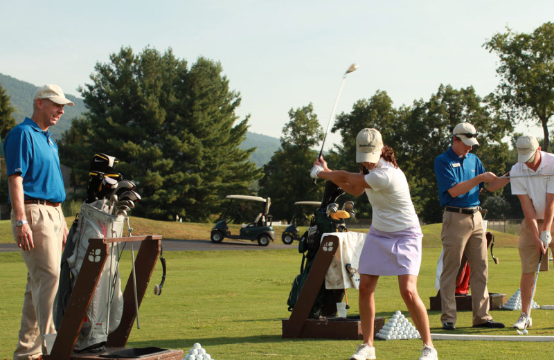 Golf lessons at Wintergreen Resort.