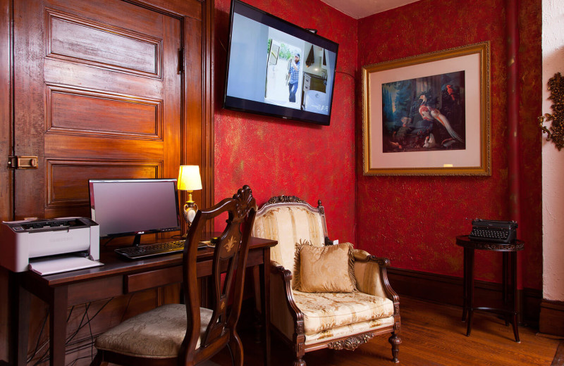 Living room at American Guest House.