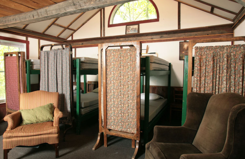 Cottage bedroom at Mountain Dale Farm.