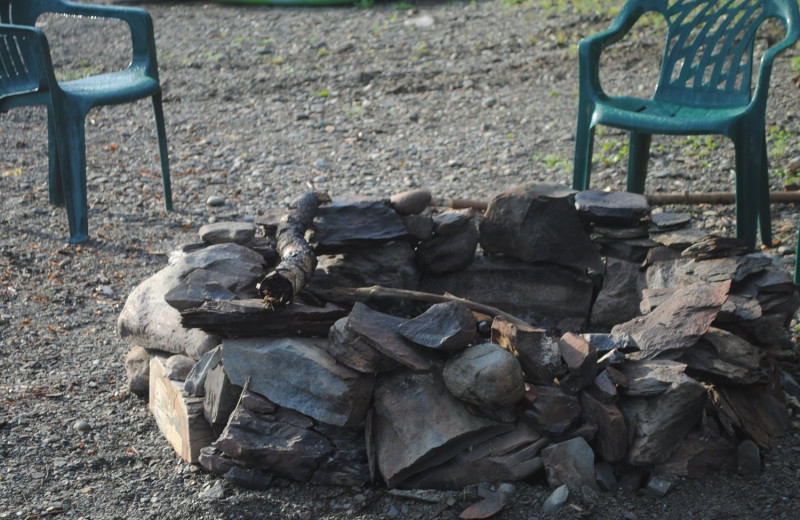 Fire pit at Fish River Lodge.