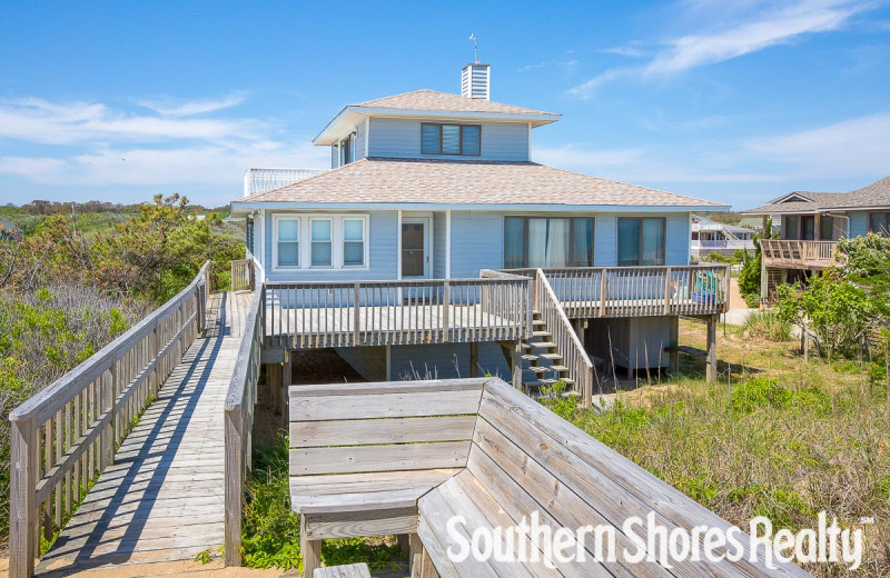 Rental exterior at Southern Shores Realty.