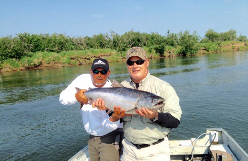 Fishing at Nushagak River Adventure Lodge.