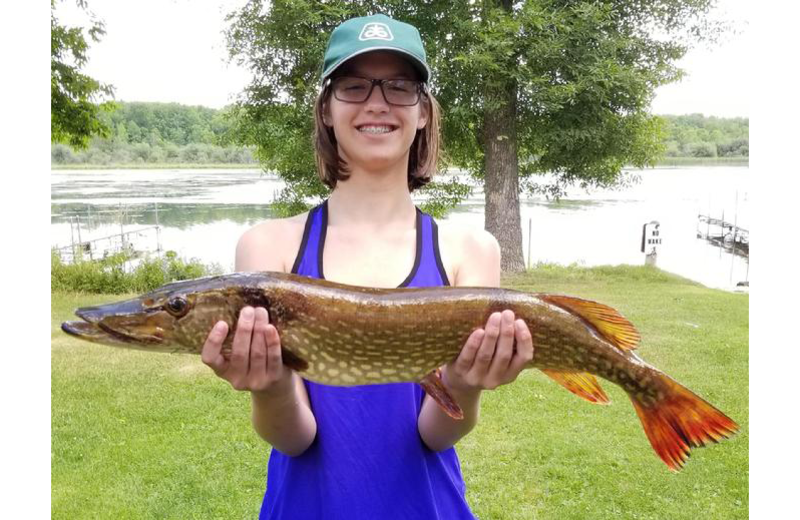 Fishing at Rising Eagle Resort.