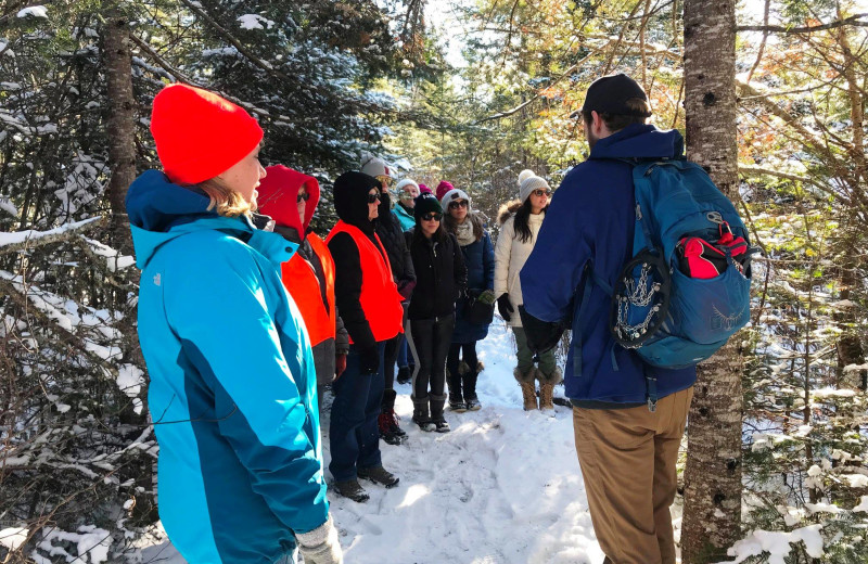 Winter hike at Temperance Landing on Lake Superior.